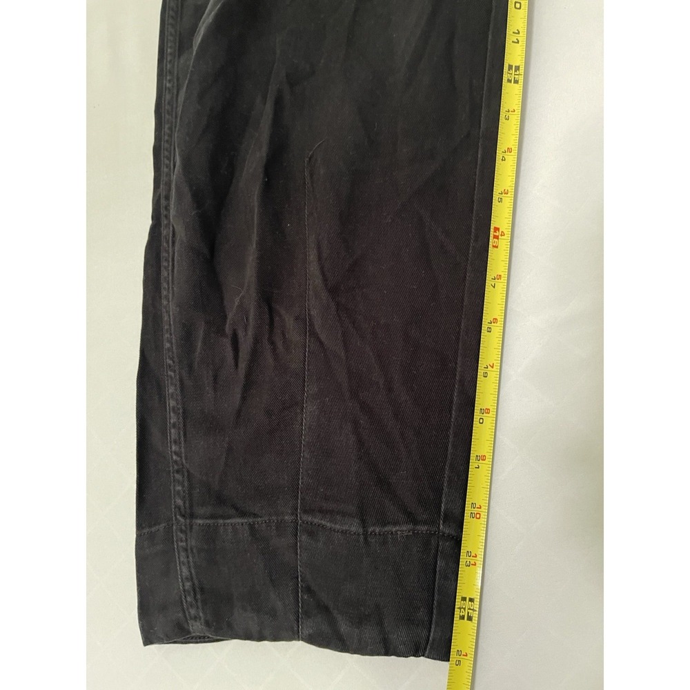 NWT Everlane Barrel Utility Pants Cotton Stretch Black Women's Size 6 - Picture 7 of 7
